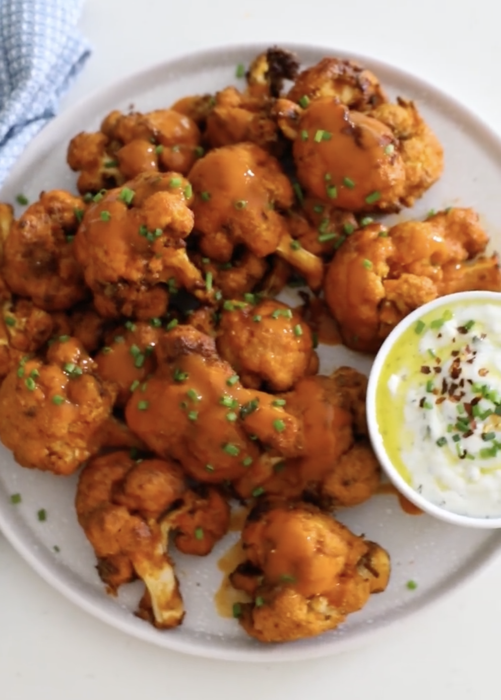 Air Fried Buffalo Cauliflower Wings Recipe